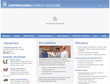 Tablet Screenshot of laryngologia.pl